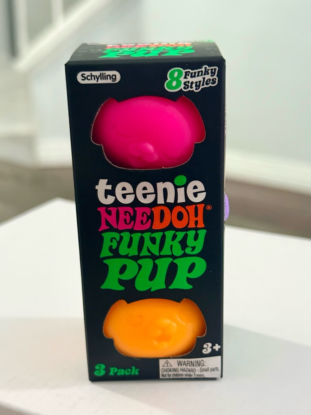 🆕 NeeDoh Funky Pup 3 Pack - PINK, PURPLE, ORANGE NIB | Viral TikTok HTF 🔥